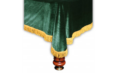 Покрывало Милано 12фт бархат зелёное/жёлтая бахрома Покрывало Милано 12фт бархат зелёное/жёлтая бахрома